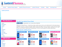 Tablet Screenshot of latestphones.co.uk